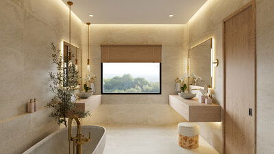Online design Modern Bathroom by Casey H. thumbnail