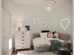 Modern Girl's Bedroom Interior Design | Decorilla