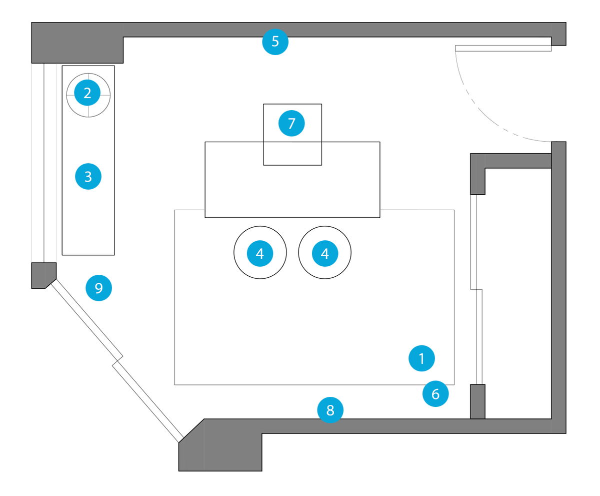Online Designer Home Office Floorplan