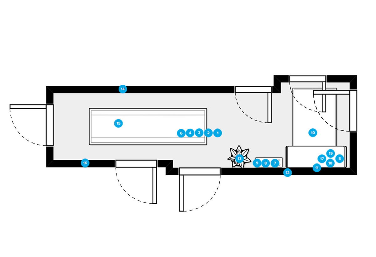 Online Designer Hallway/Entry Floorplan