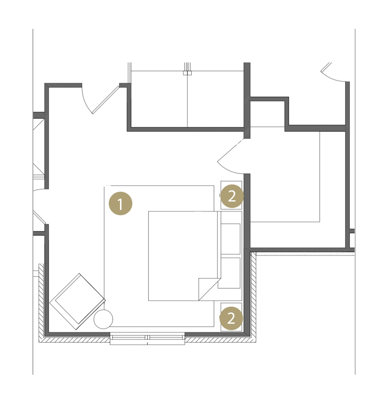 Online Designer Bedroom Floorplan