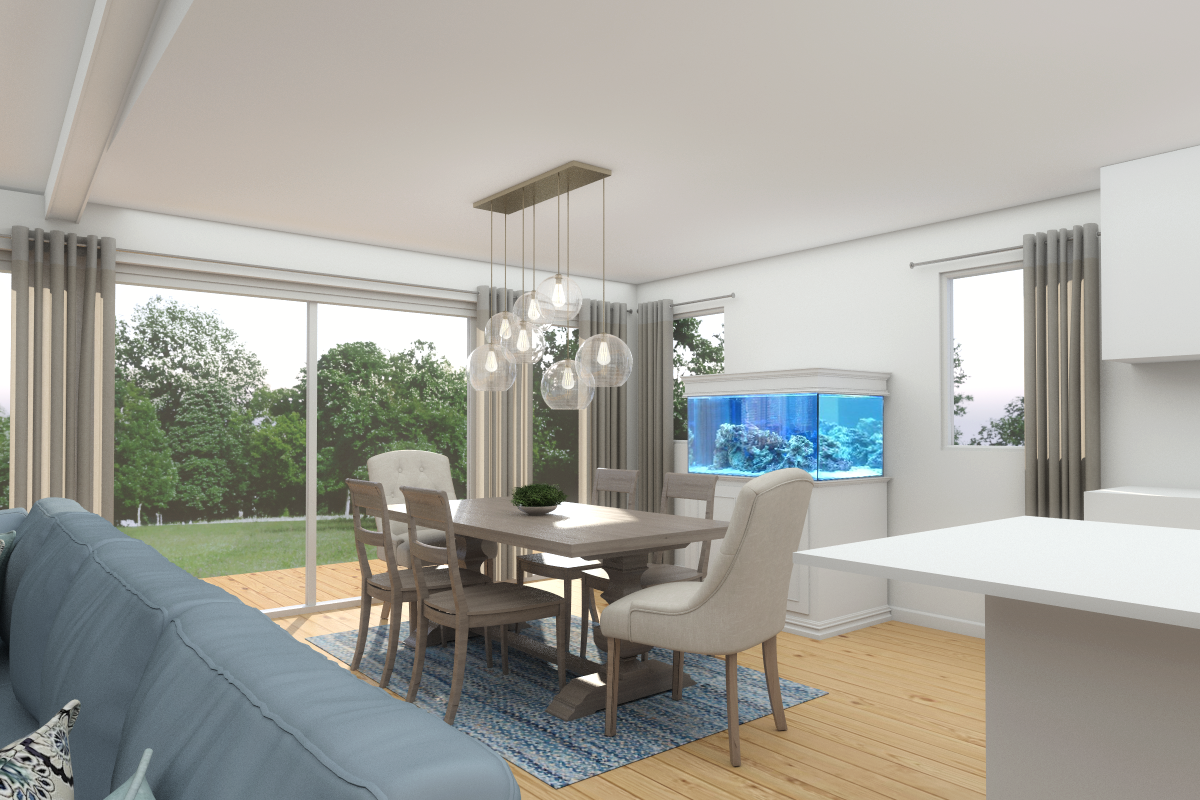 Online Designer Combined Living/Dining 3D Model 3