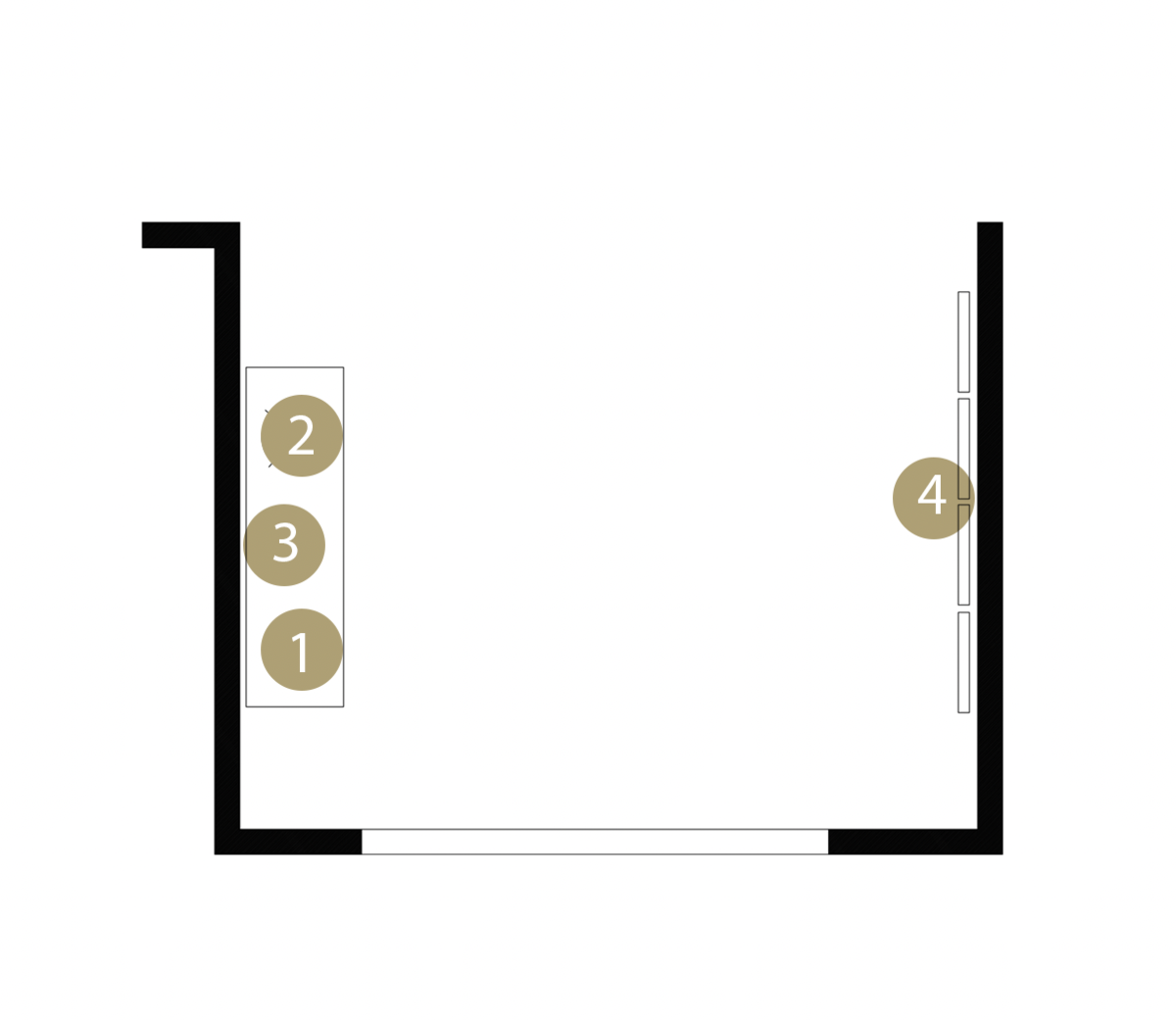 Online Designer Hallway/Entry Floorplan