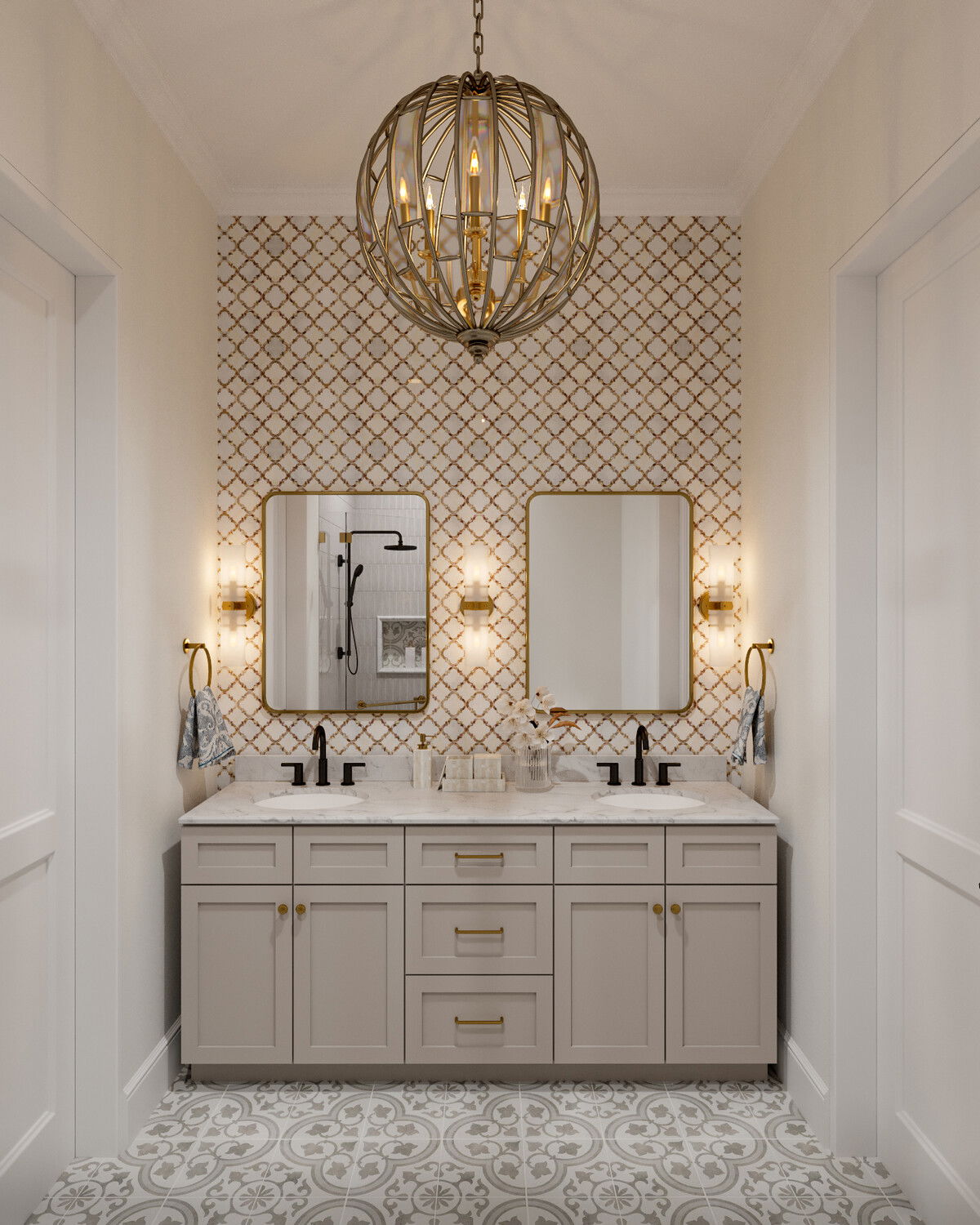 Online Designer Bathroom 3D Model 2