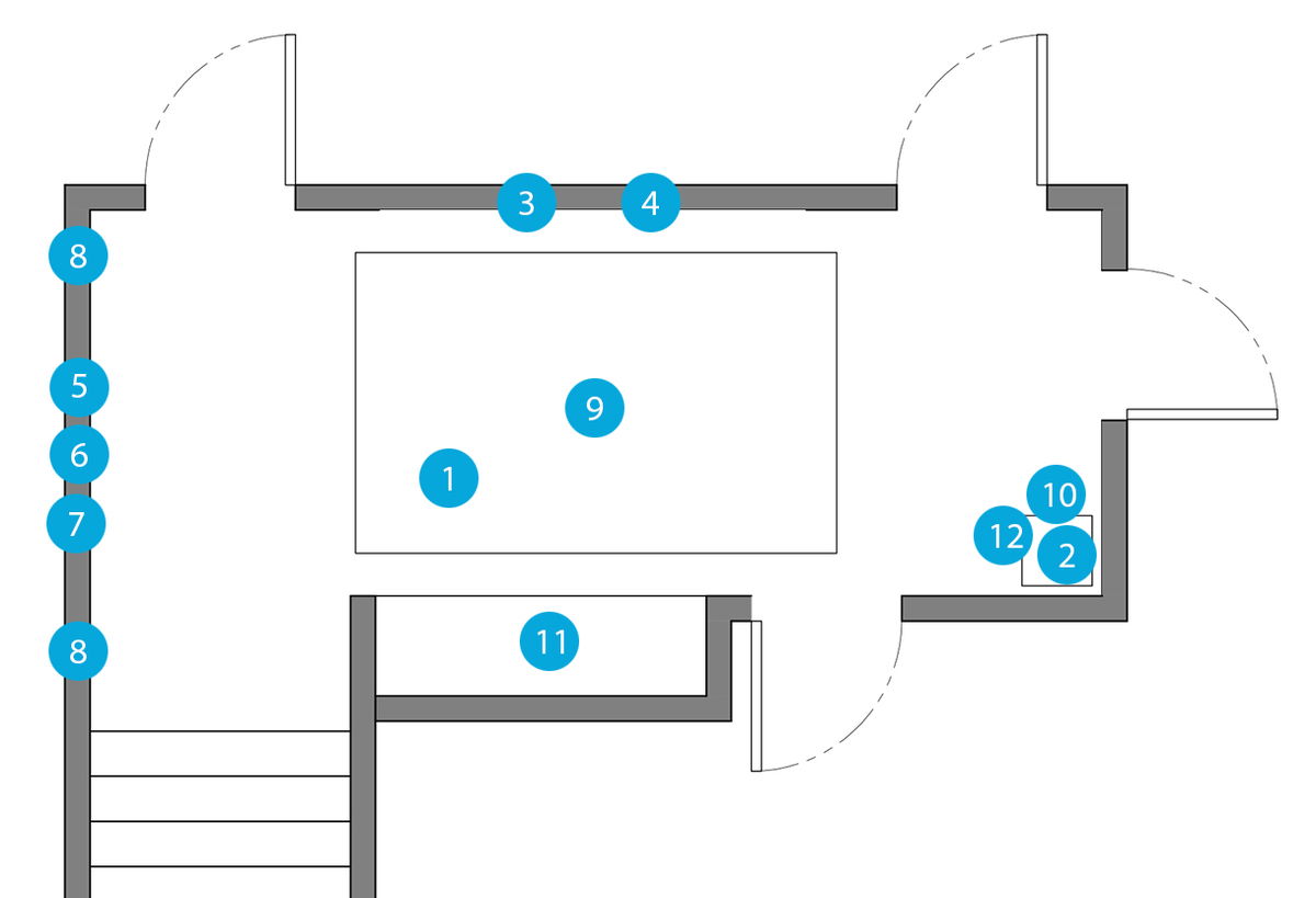 Online Designer Hallway/Entry Floorplan