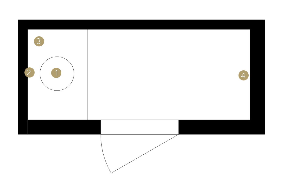 Online Designer Bathroom Floorplan