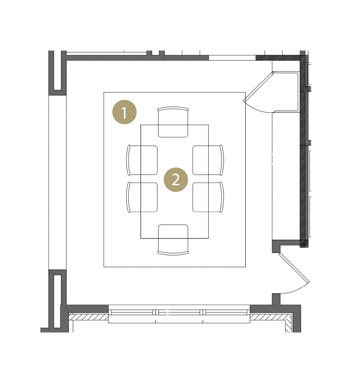 Online Designer Dining Room Floorplan