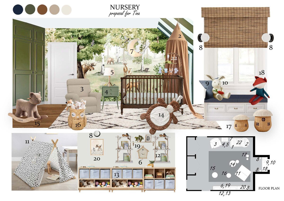 Adorable Forest Themed Nursery | Decorilla