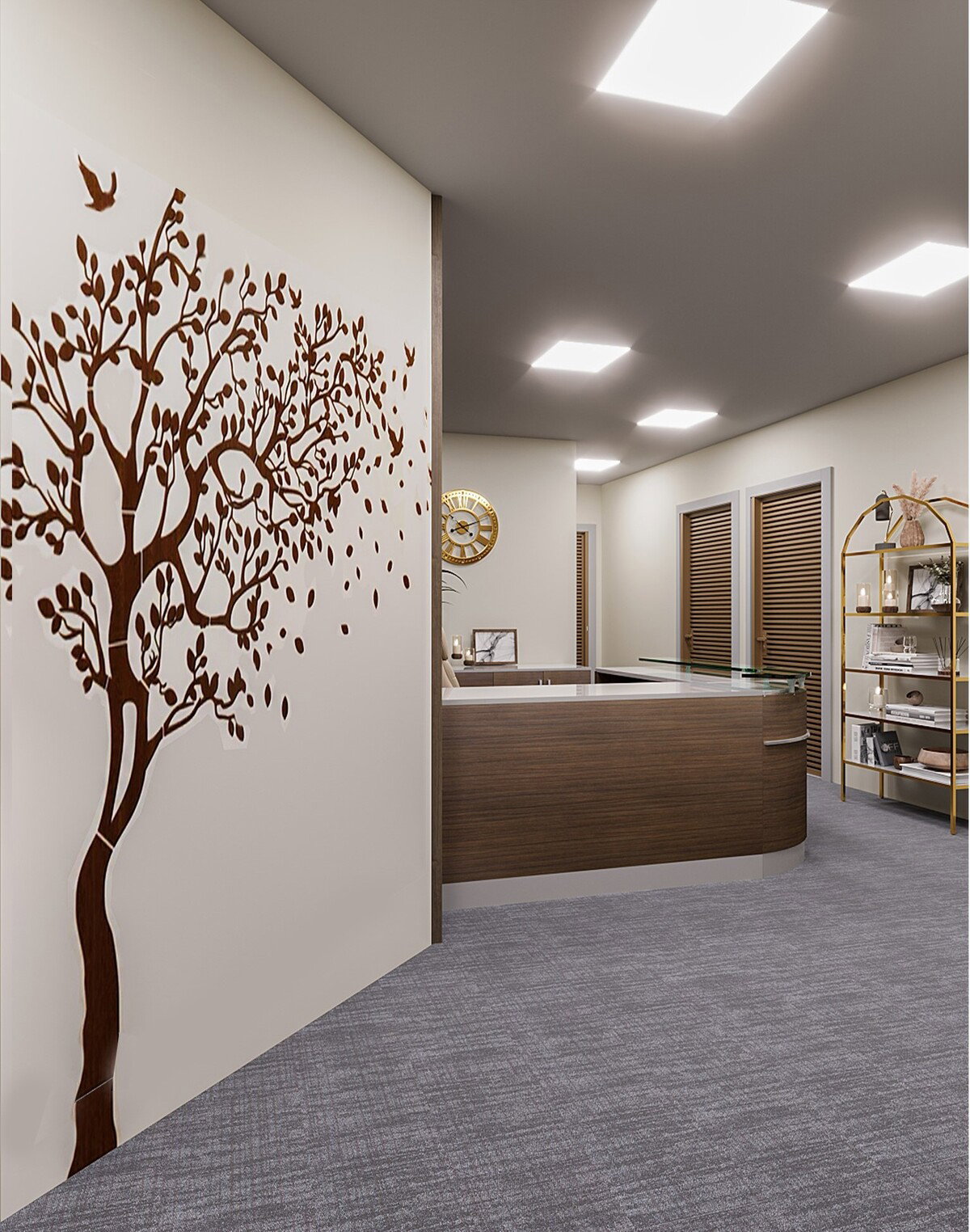 Unique Modern Wellness Design with Harmonic Egg Rendering thumb
