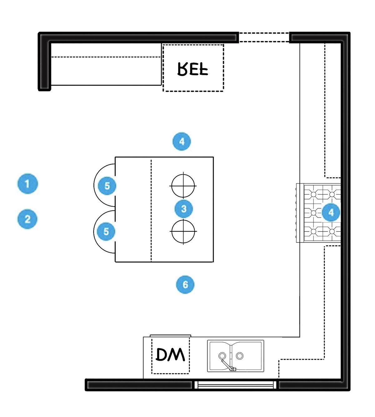 Plano De Cocina De Diseñador En Línea
