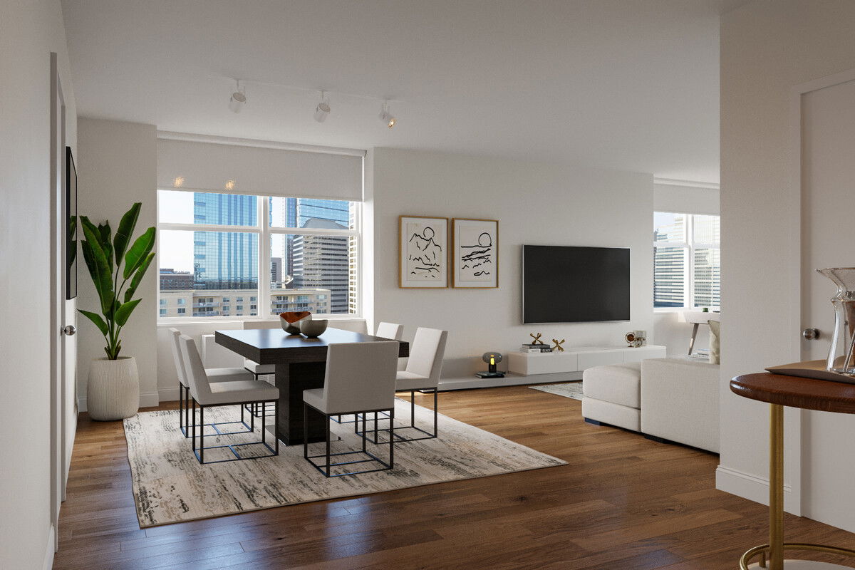 Chic Modern Living & Dining Room Design | Decorilla