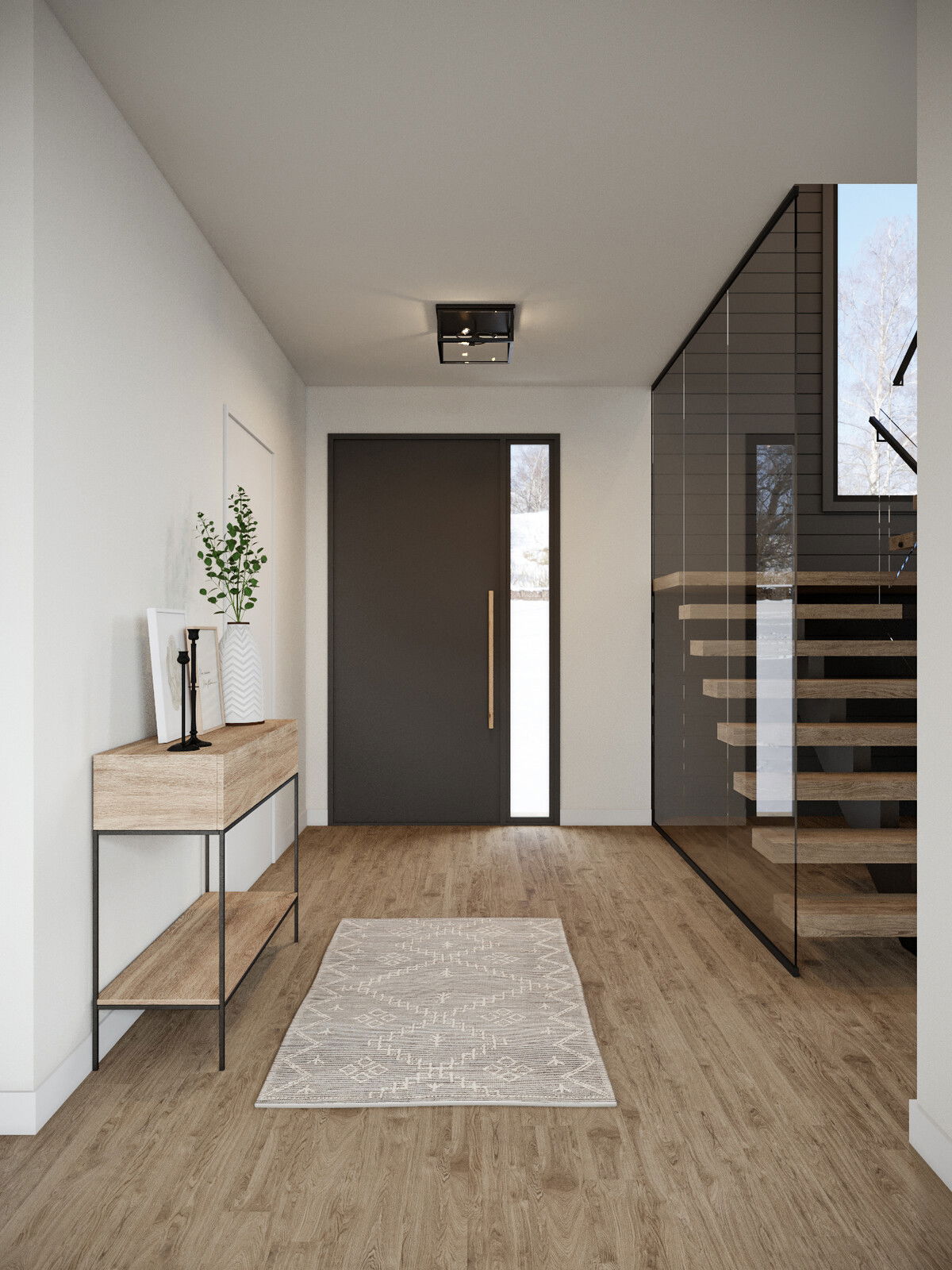 Lux Airy Entryway Interior Design
