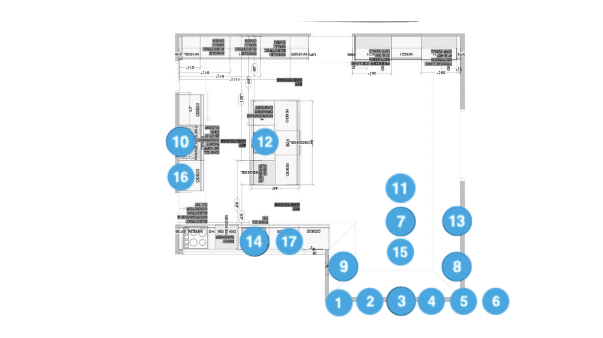 Online Designer Kitchen Floorplan