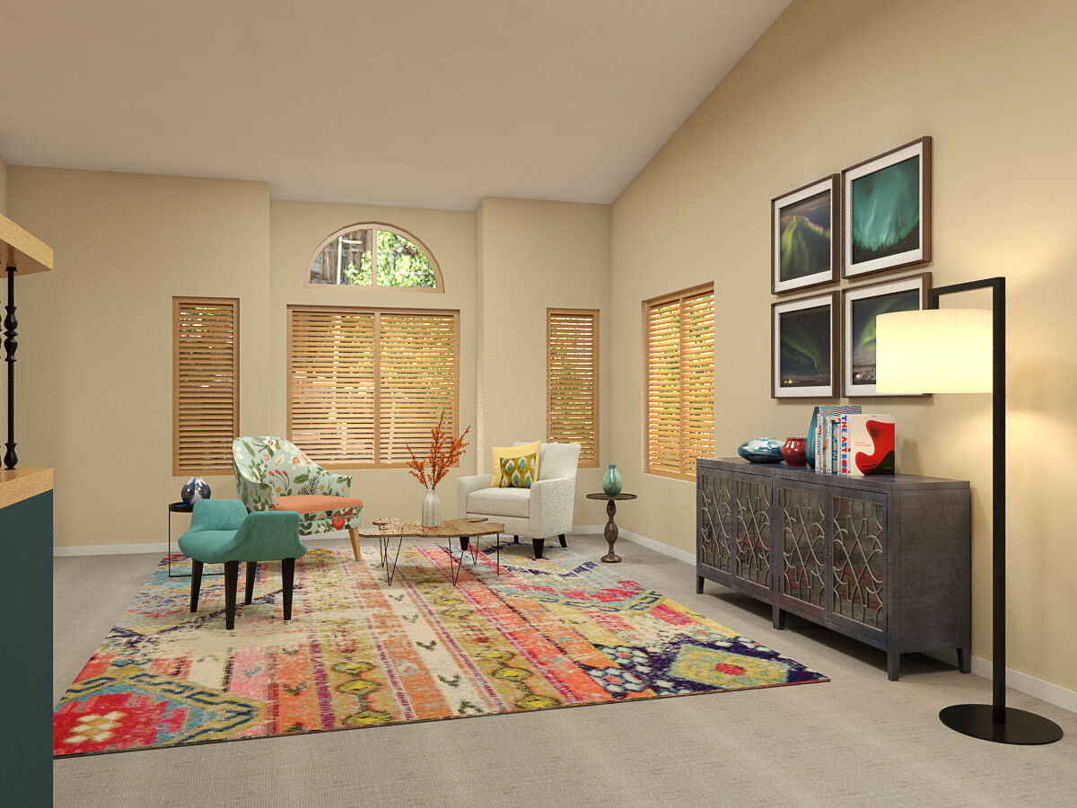 Online Designer Living Room 3D Model 1