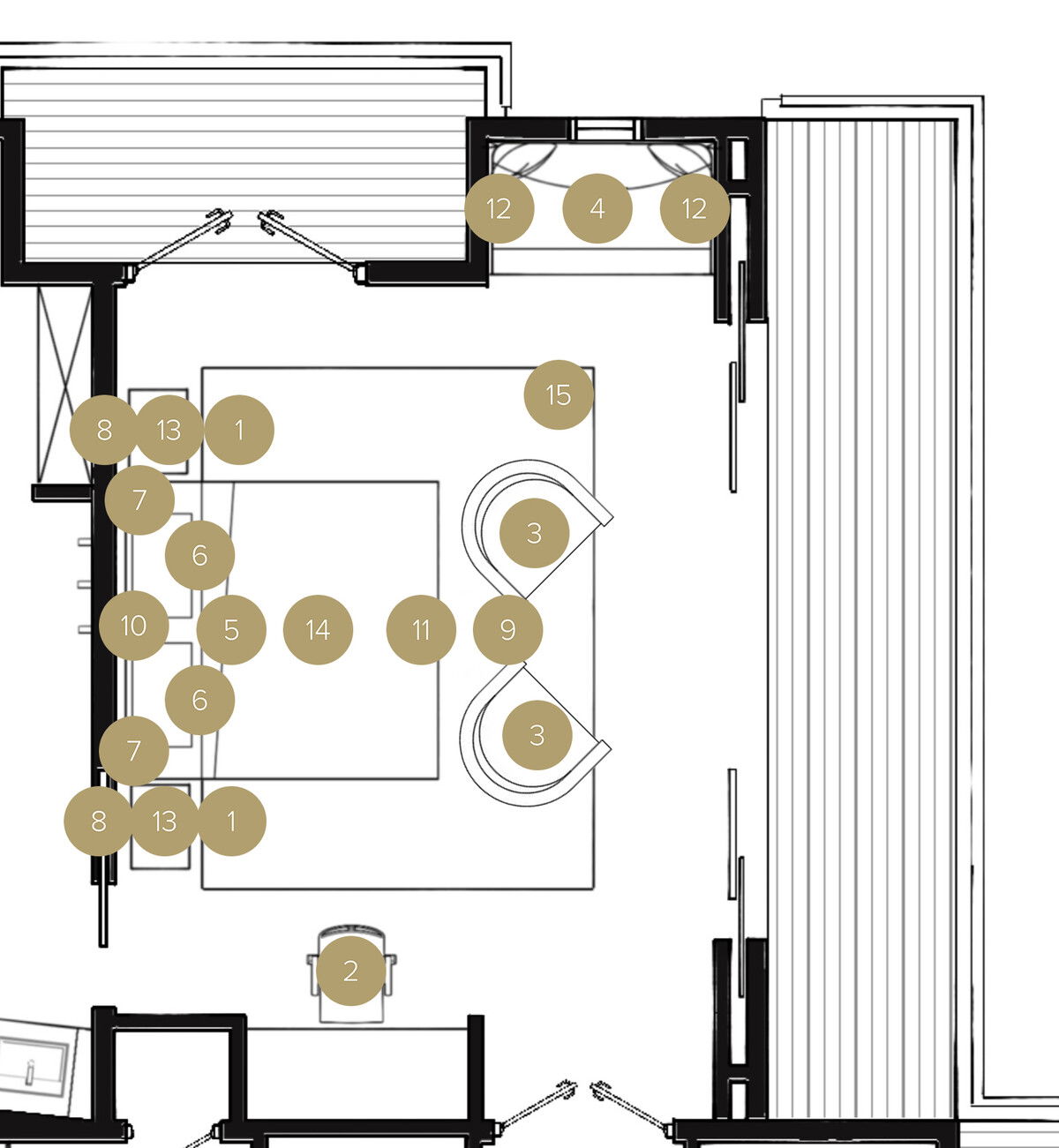 Online Designer Bedroom Floorplan