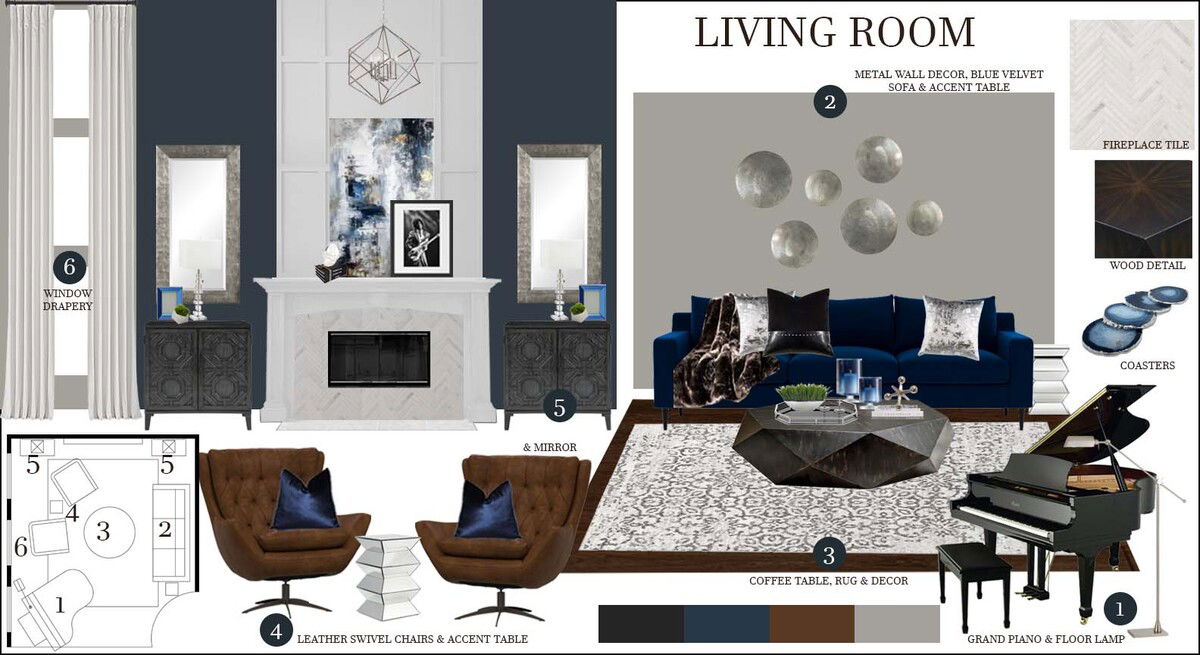 Online Designer Living Room Interior Design Ideas