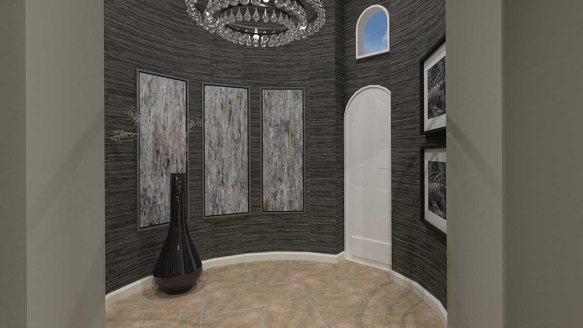 Modelo 3D de pasillo/entrada de diseñador en línea 2