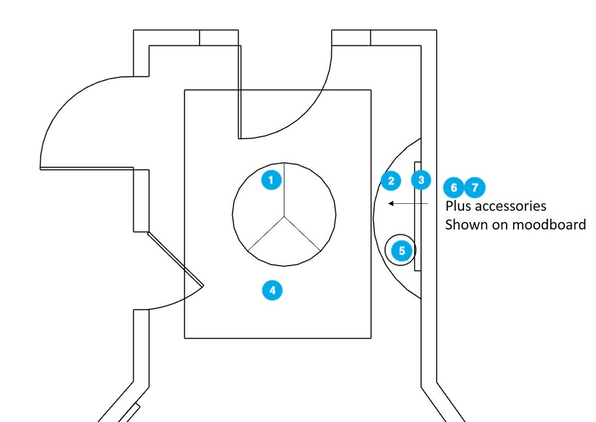 Plano de pasillo/entrada de diseñador en línea