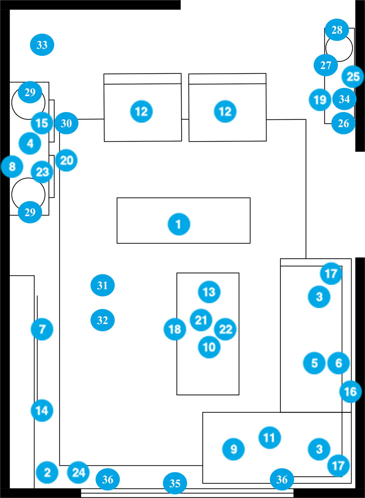 Online Designer Living Room Floorplan