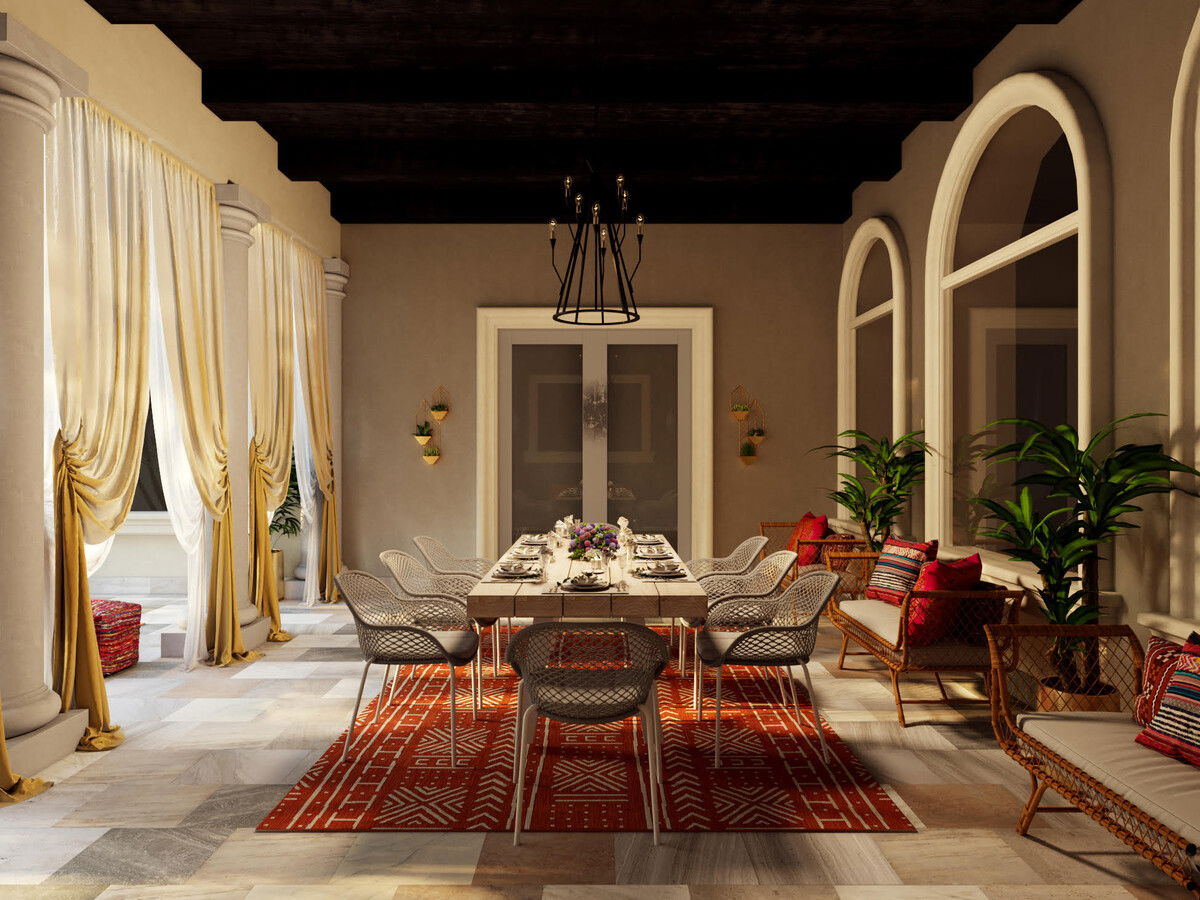 Bohemian Style Design Patio - Morocco inspired