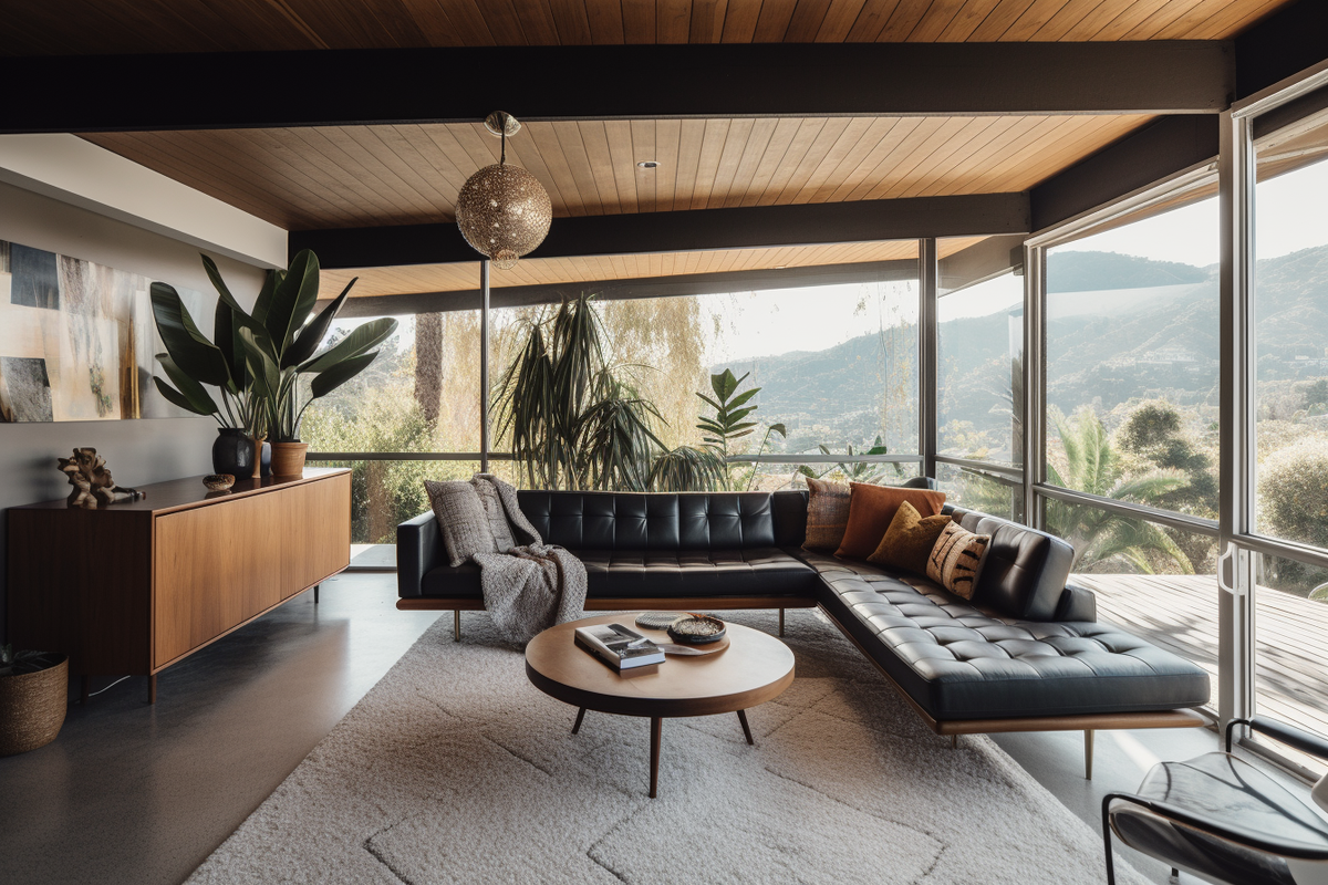 Iconic Mid-Century Modern Living Room Interior Design