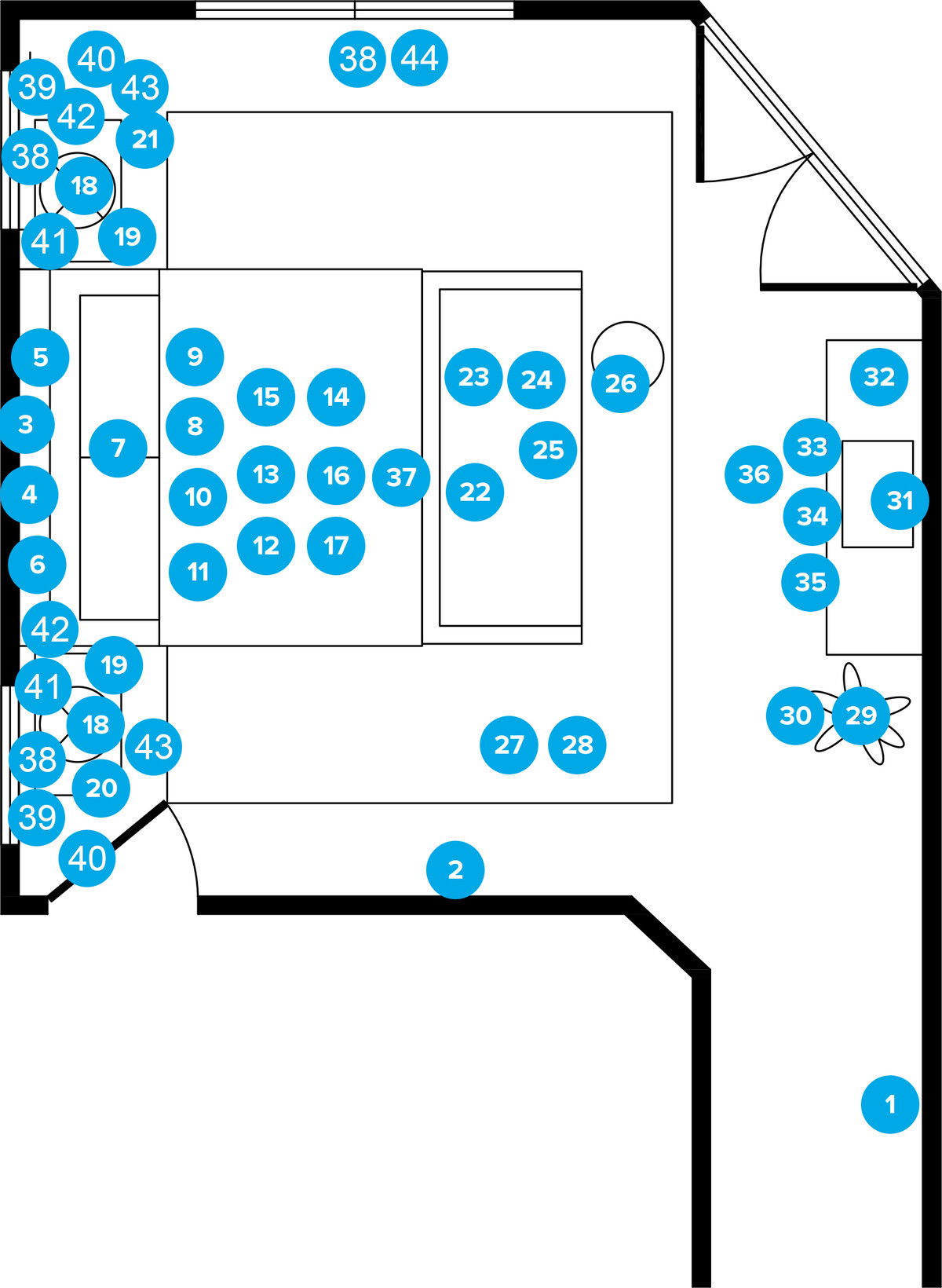 Online Designer Bedroom Floorplan