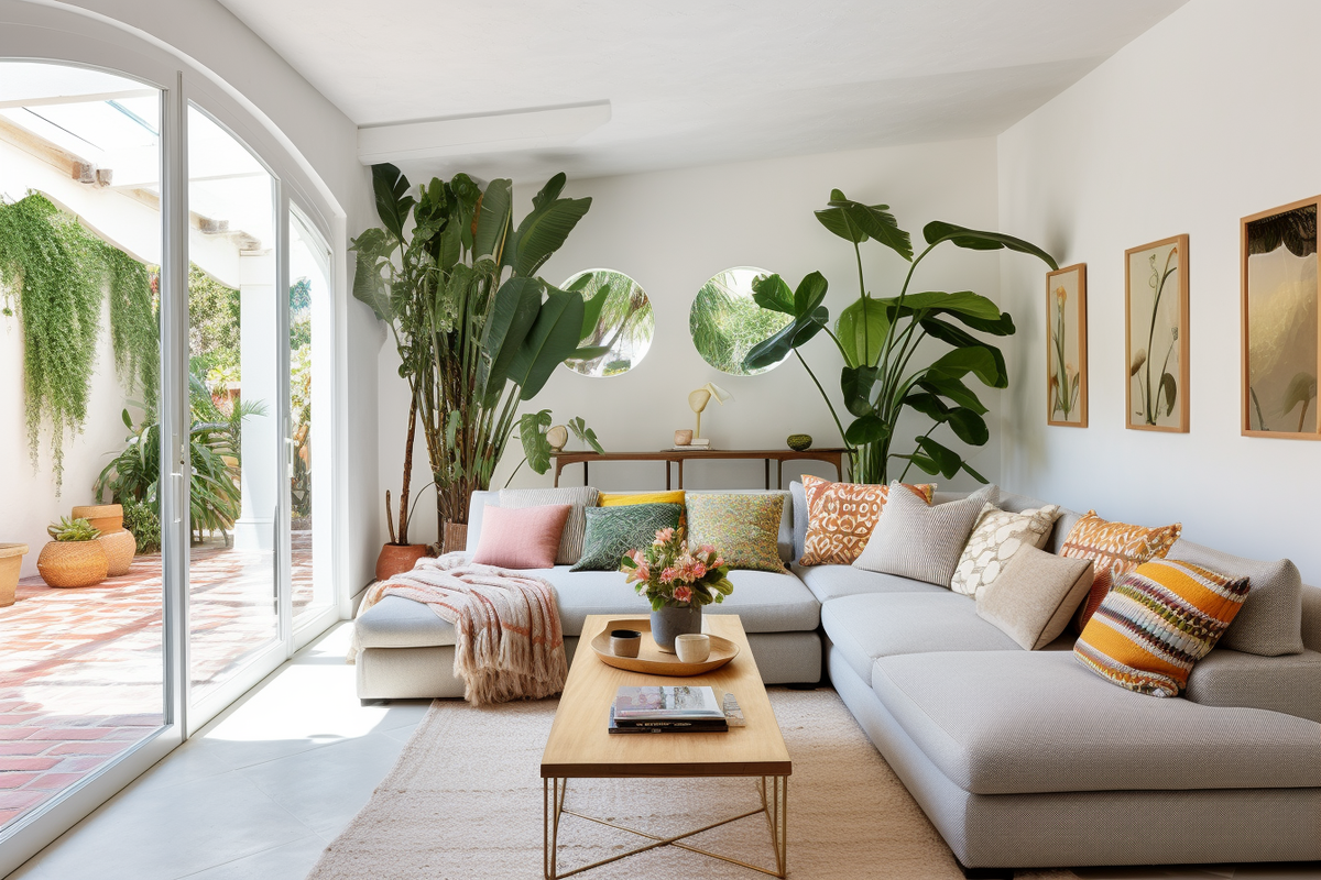 Modern Bohemian Living Room Remodel