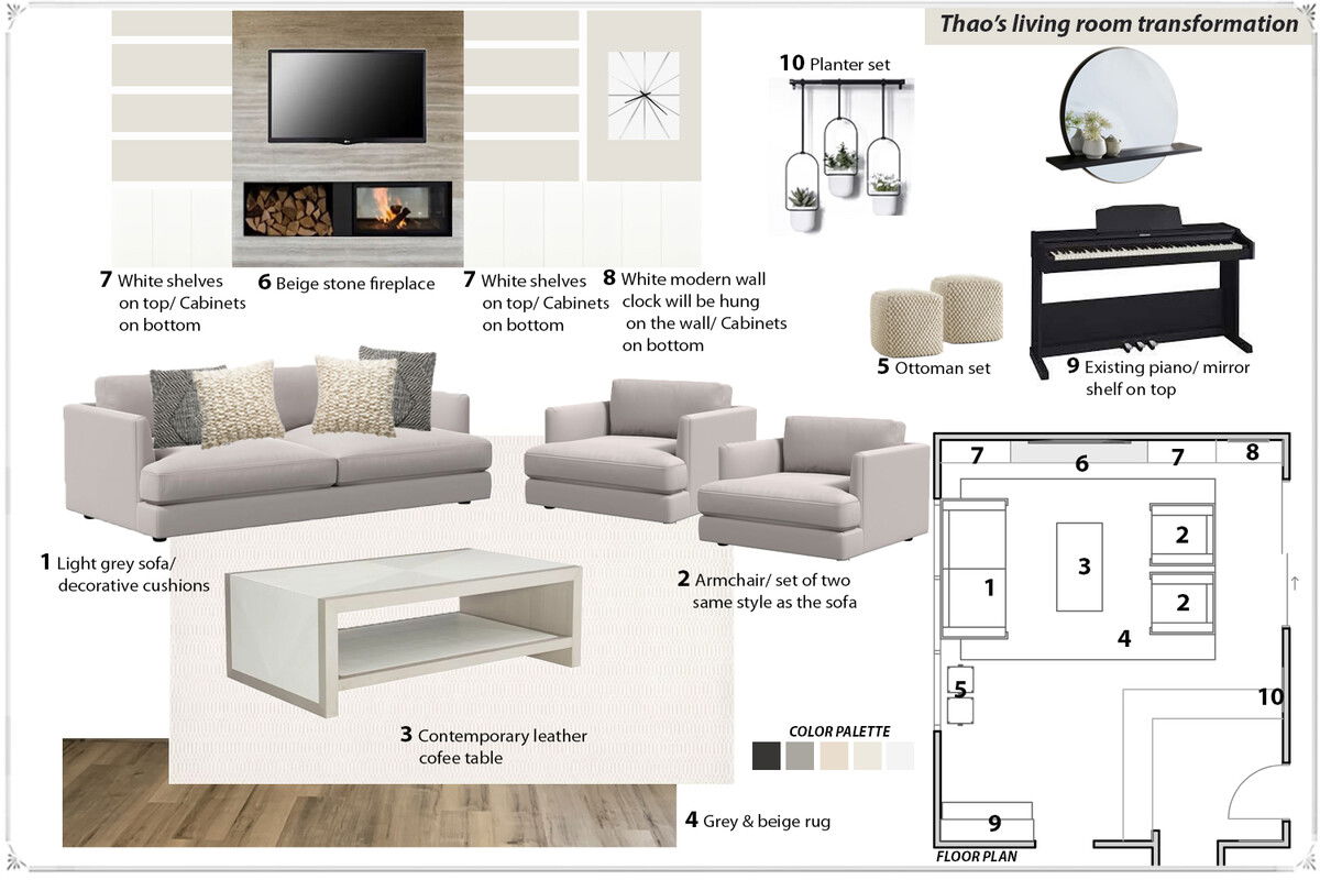 Ideas De Diseño Interior De Sala De Estar De Diseñador En Línea