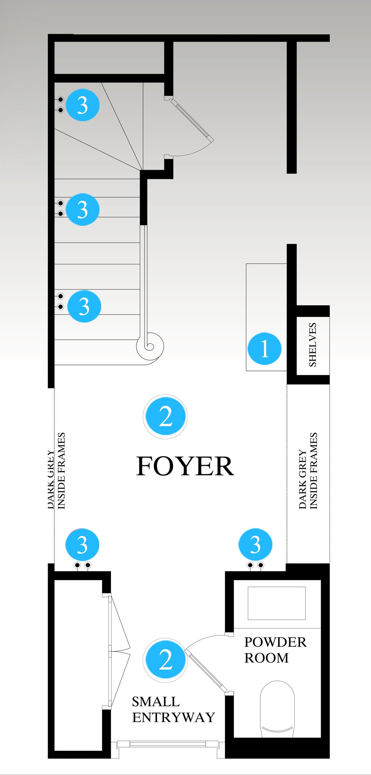 Online Designer Hallway/Entry Floorplan