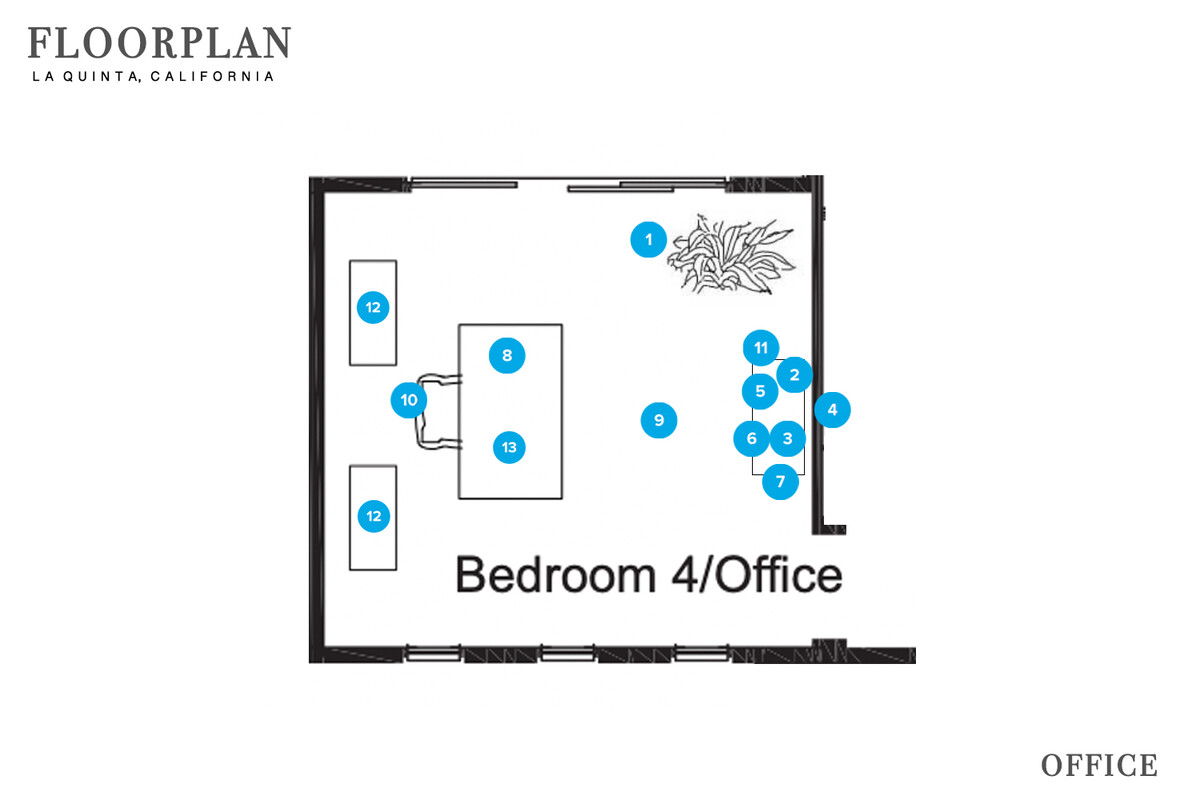 Online Designer Bedroom Floorplan