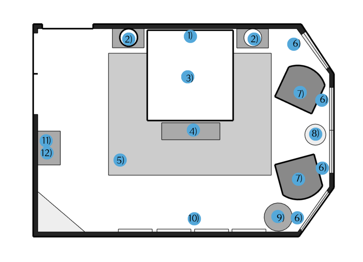 Online Designer Bedroom Floorplan