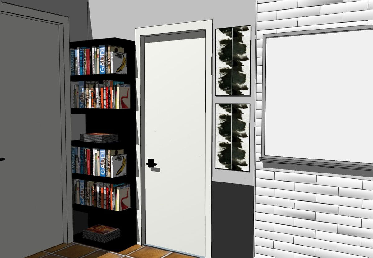 Modelo 3D 4 de hogar/oficina pequeña de diseñador en línea