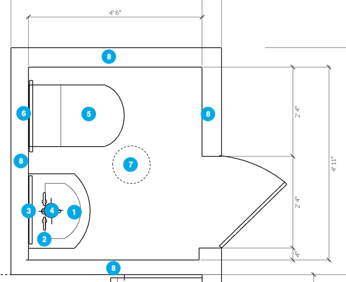 Plano de Baño por Diseñador Online