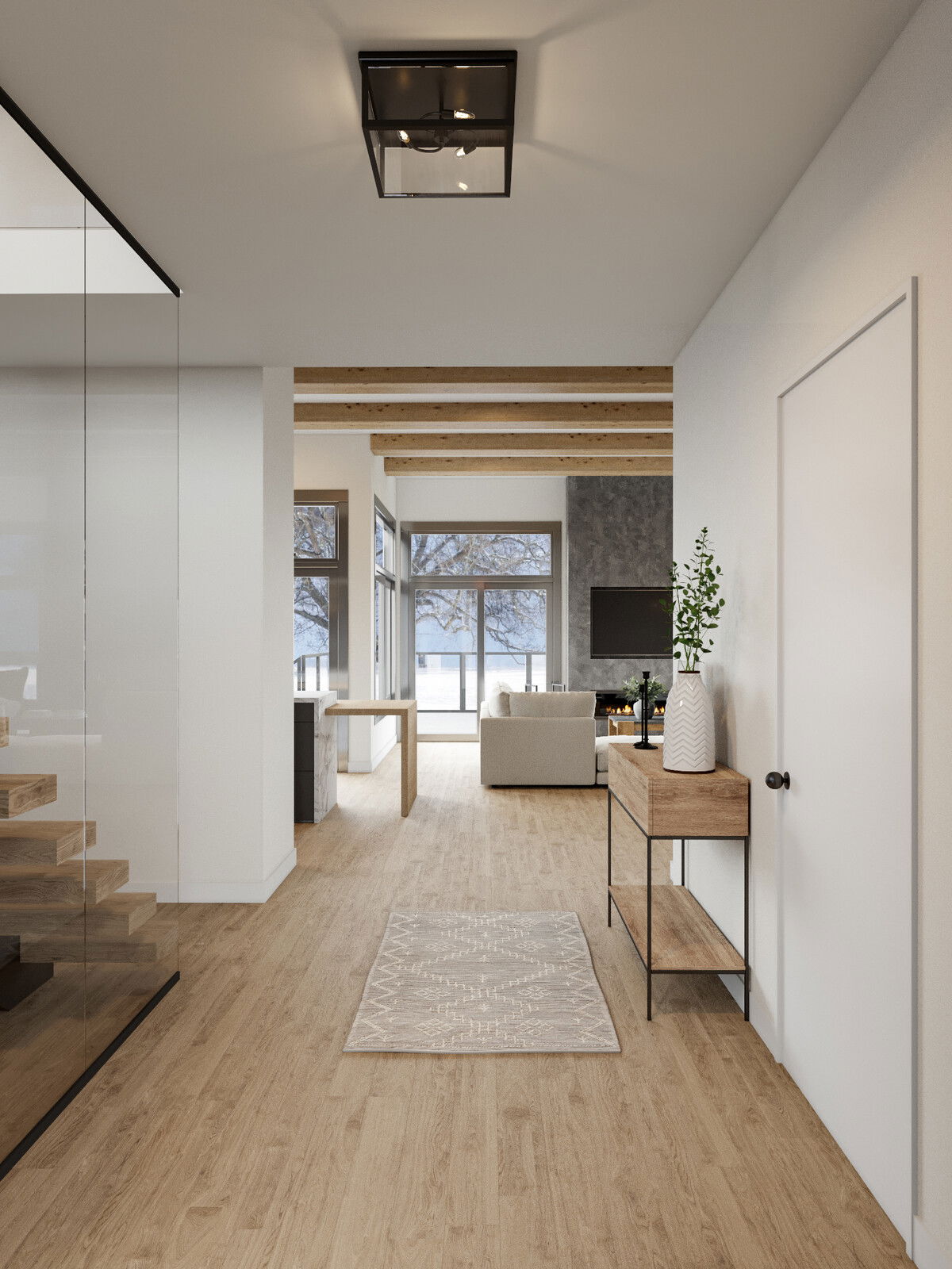Lux Airy Entryway Interior Design