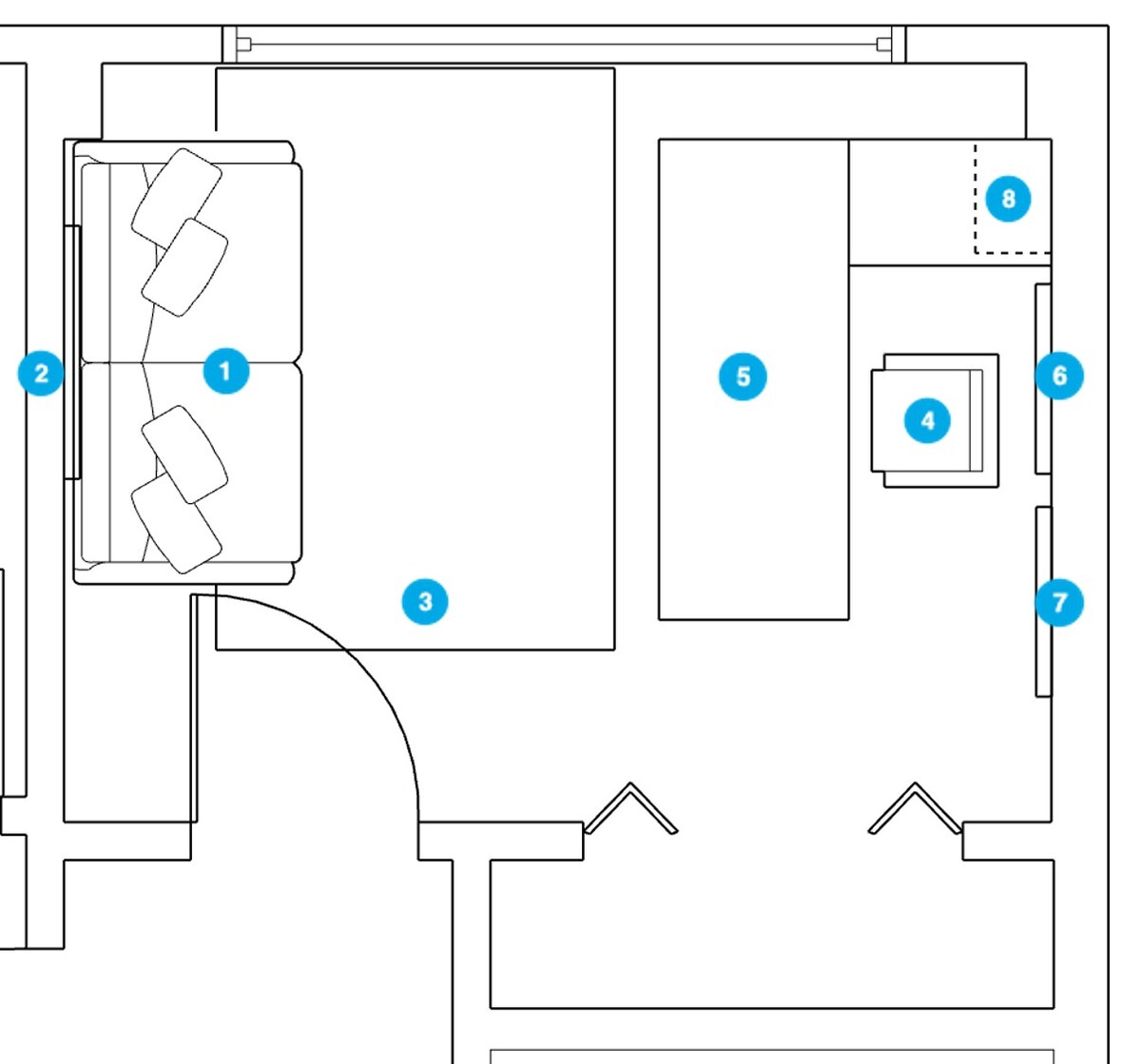 Online Designer Home Office Floorplan