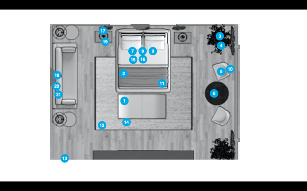 Online Designer Bedroom Floorplan