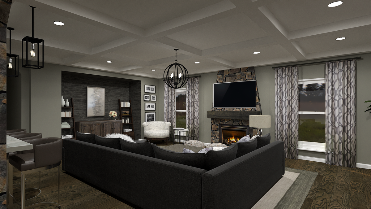 Online Designer Living Room 3D Model 2