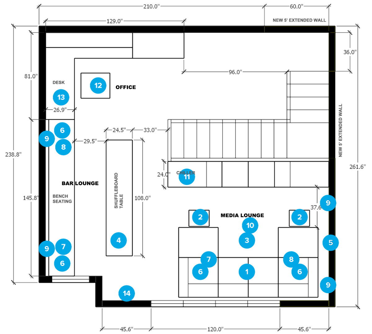 Plano de hogar/oficina pequeña del diseñador en línea