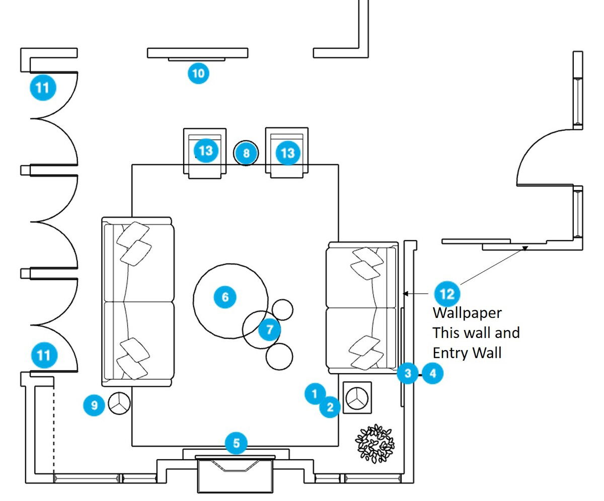 Online Designer Living Room Floorplan