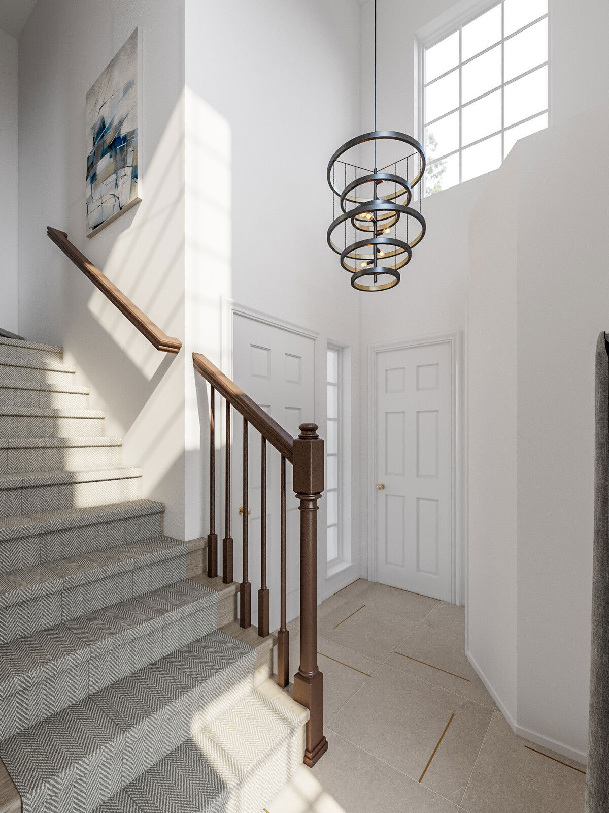 Modern & Dramatic Home Renovation Rendering thumb