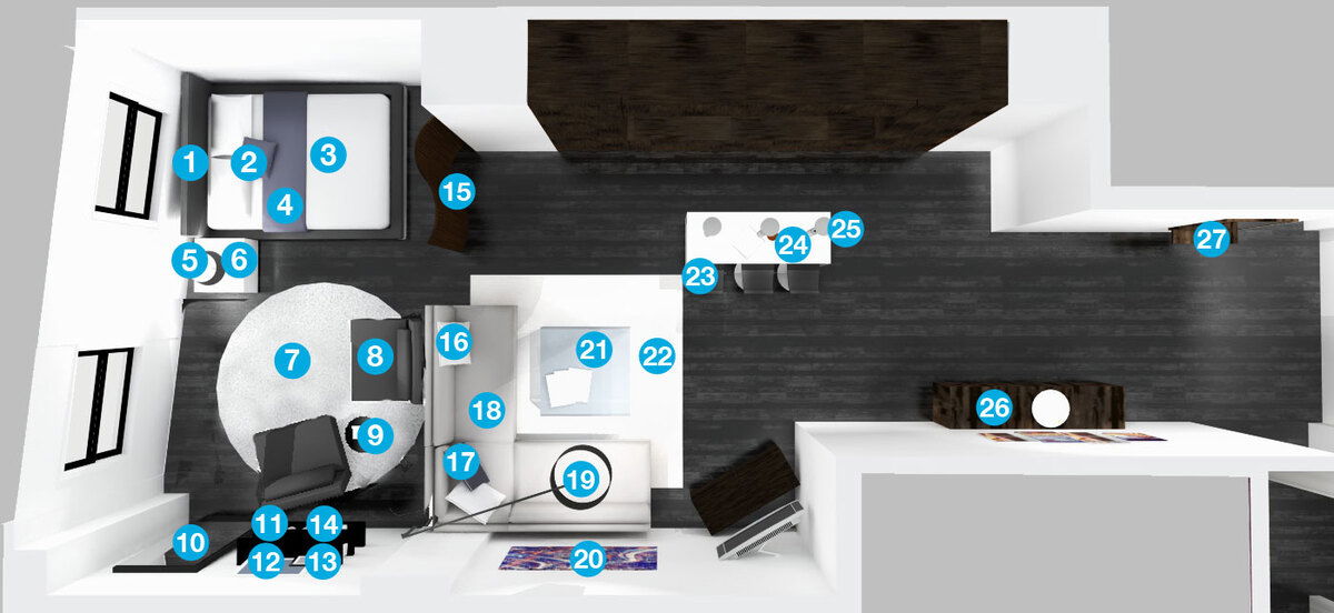 Online Designer Studio Floorplan