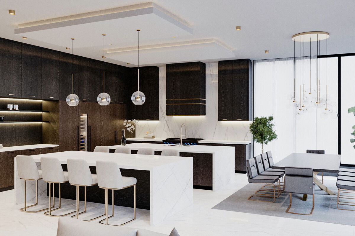 Modelo 3D de Cocina de Diseñador en Línea 2