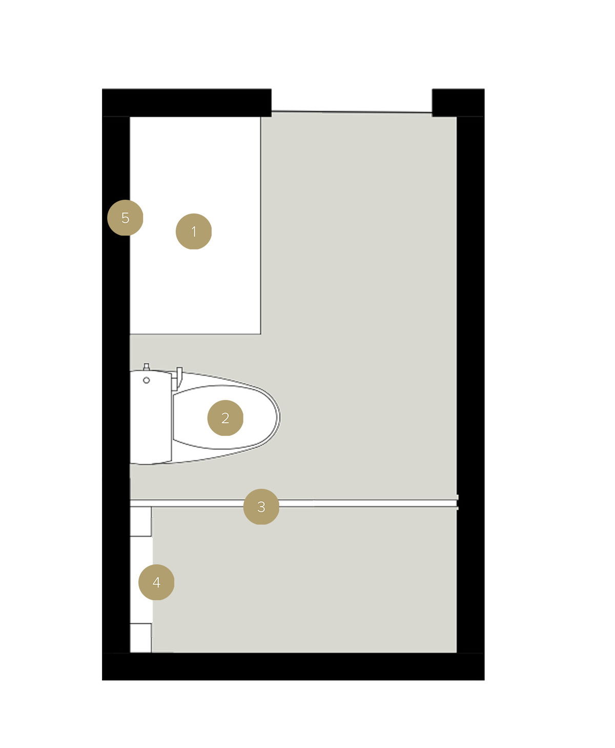 Online Designer Bathroom Floorplan