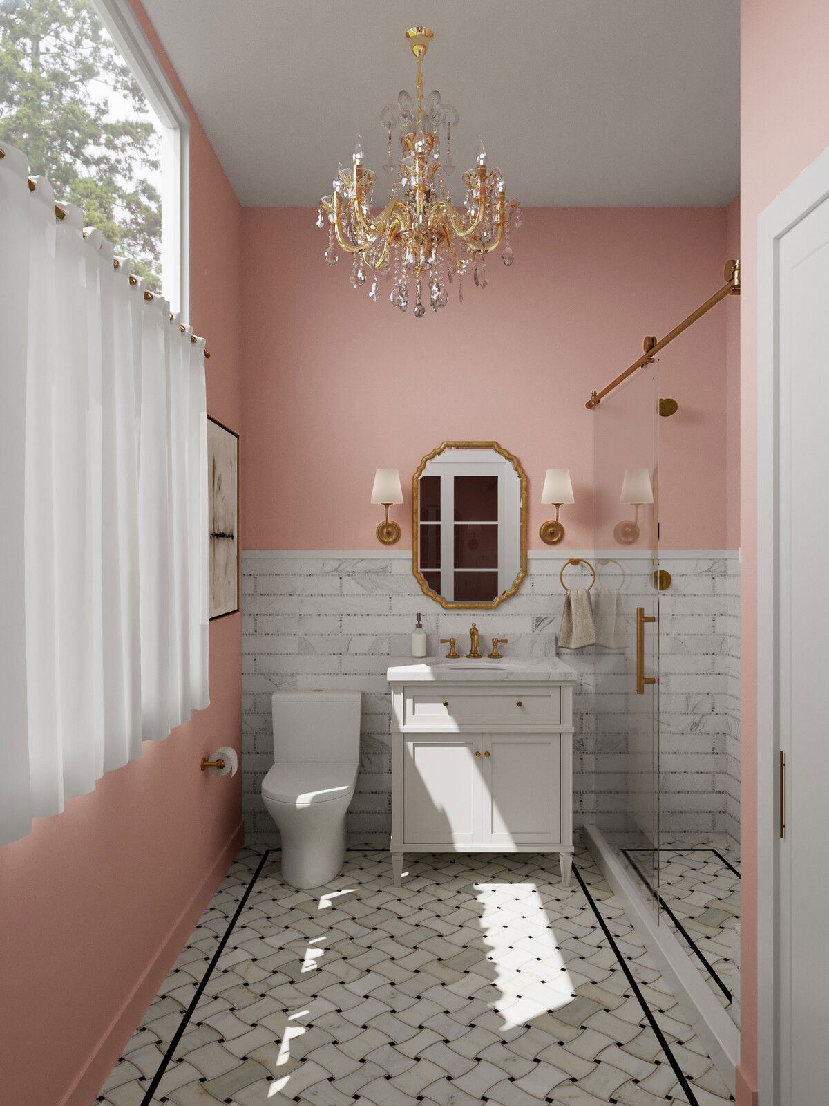 Online Designer Bathroom 3D Model 2