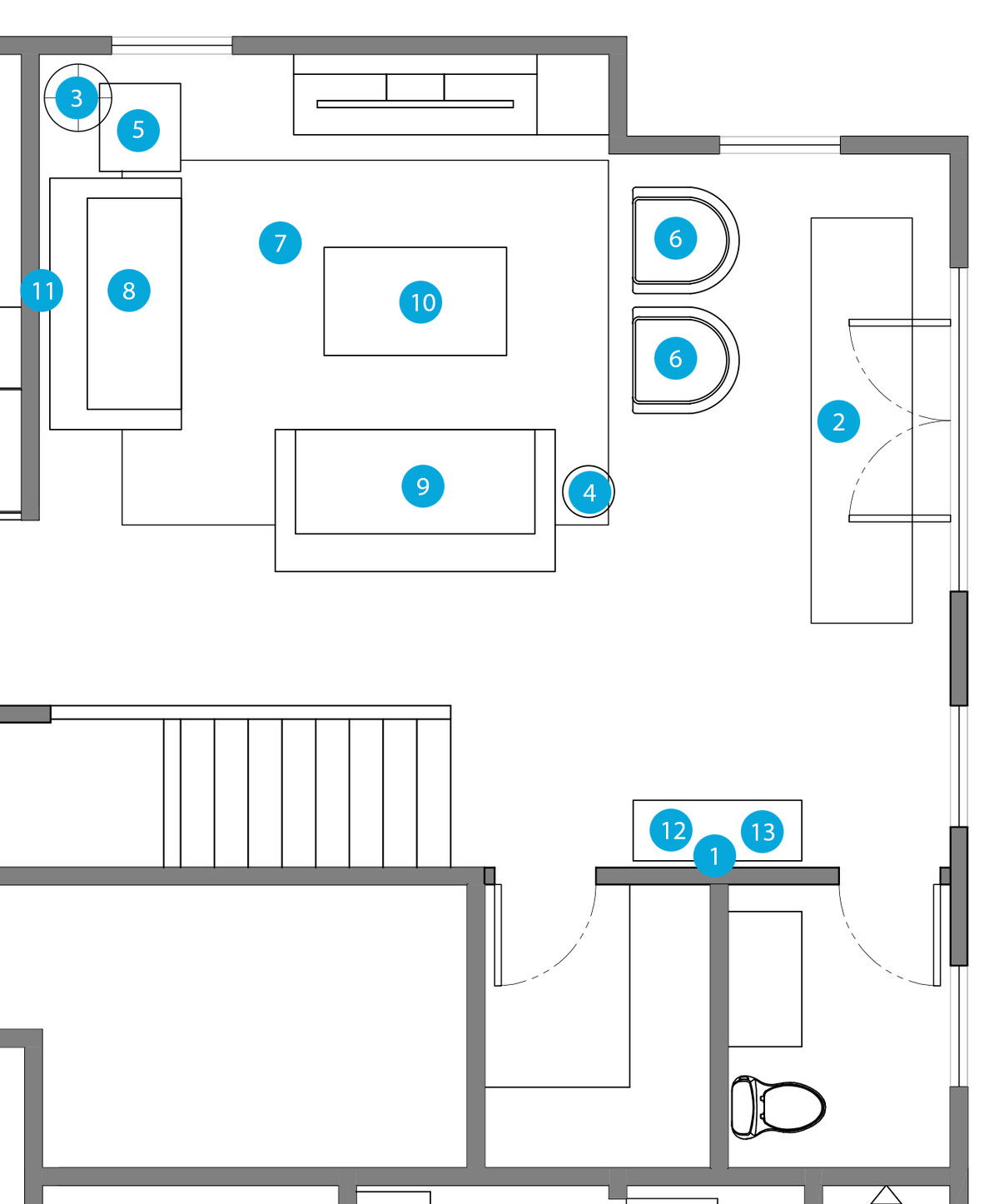 Online Designer Living Room Floorplan