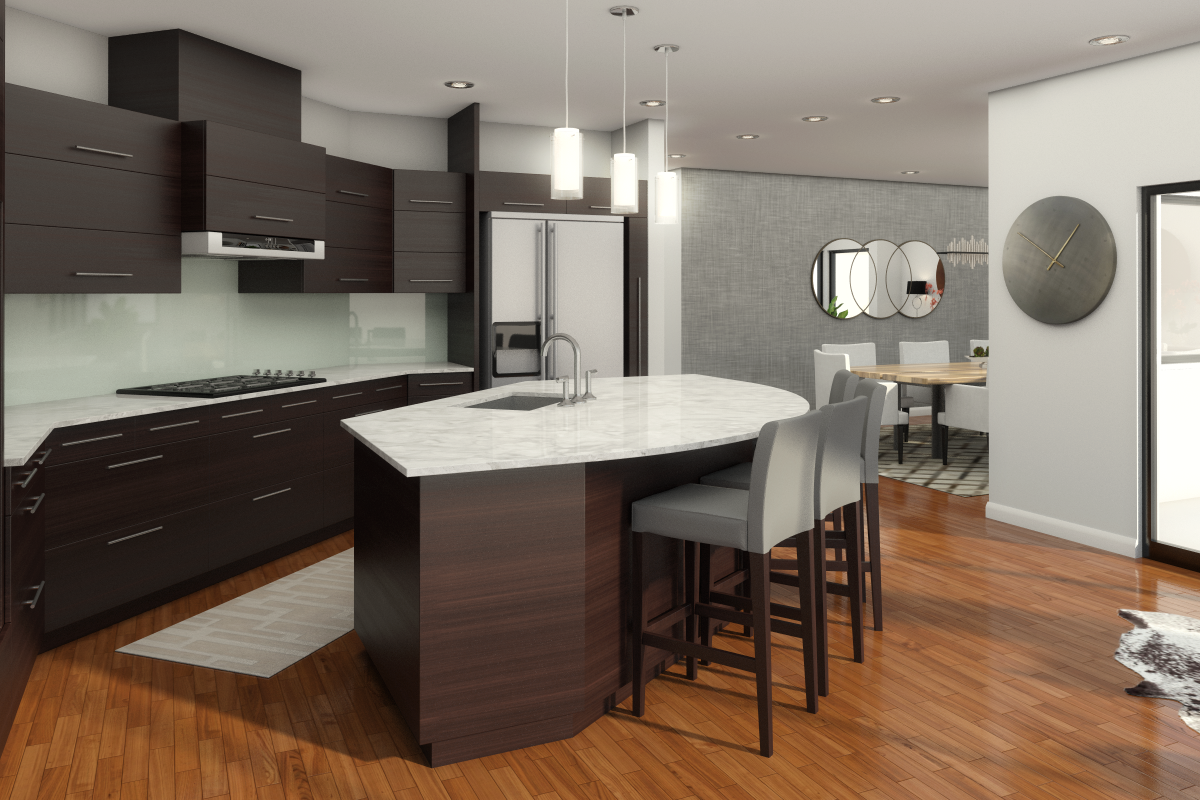 Online Designer Kitchen 3D Model 3