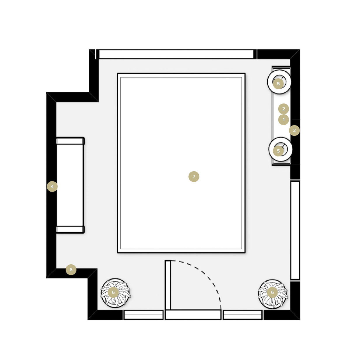 Online Designer Hallway/Entry Floorplan