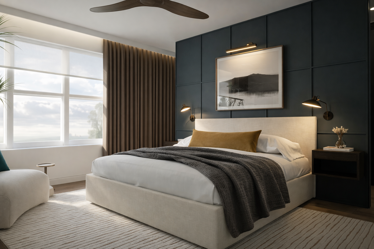 Online Designer Bedroom 3D Model 2