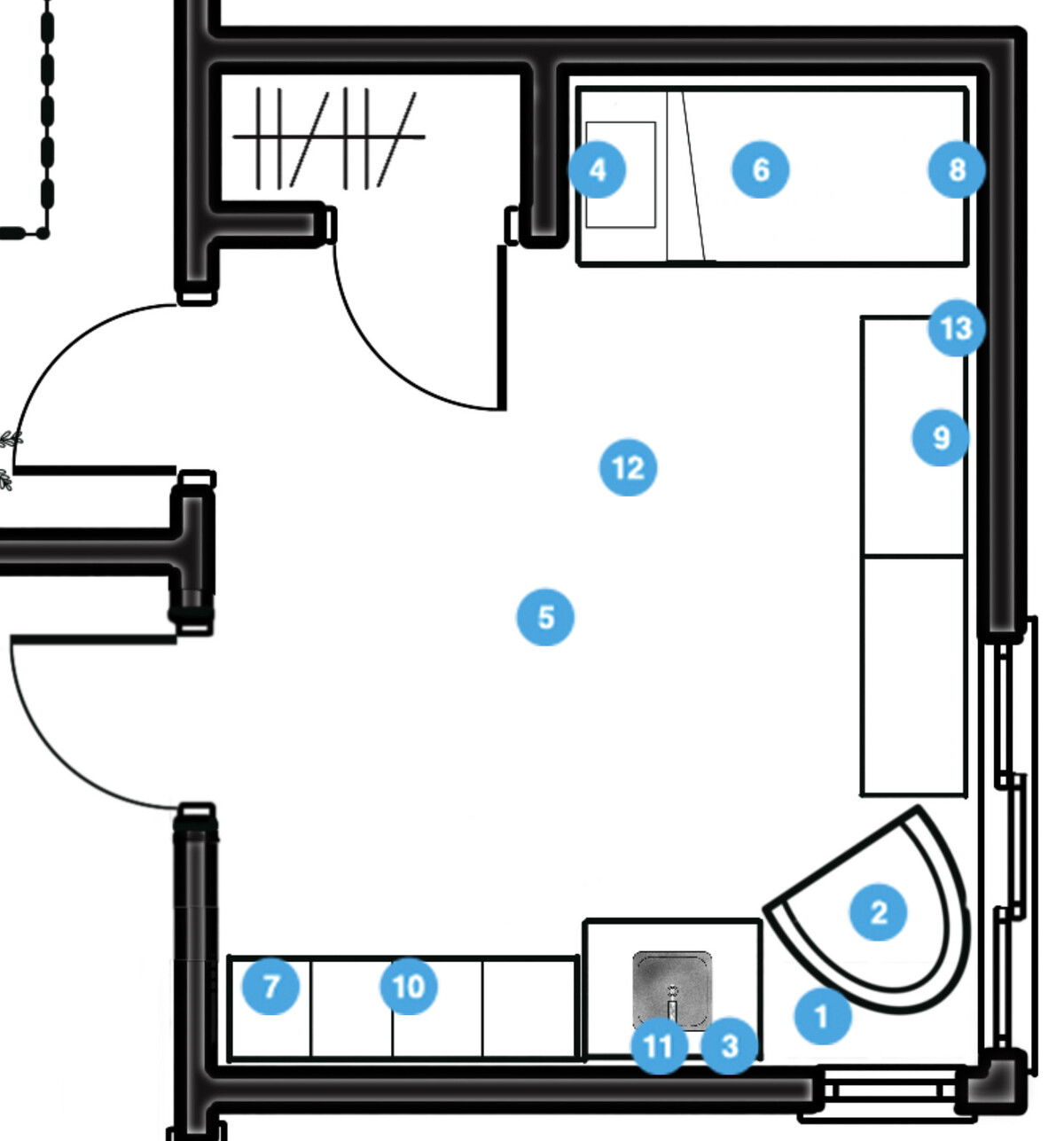 Plano del Dormitorio del Diseñador en Línea