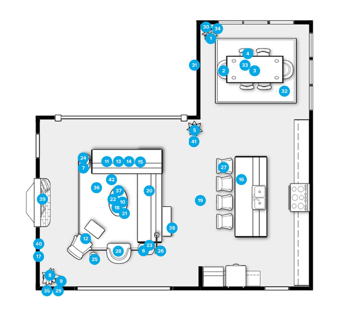 Plano del Dormitorio del Diseñador en Línea